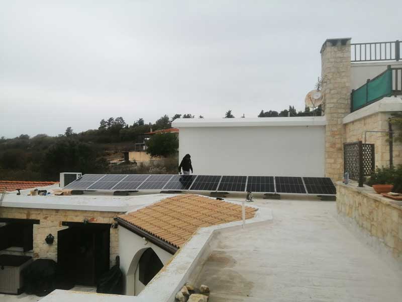 3.4 kWp Grid Connected Solar Net Metering from Bio Energy in Cyprus