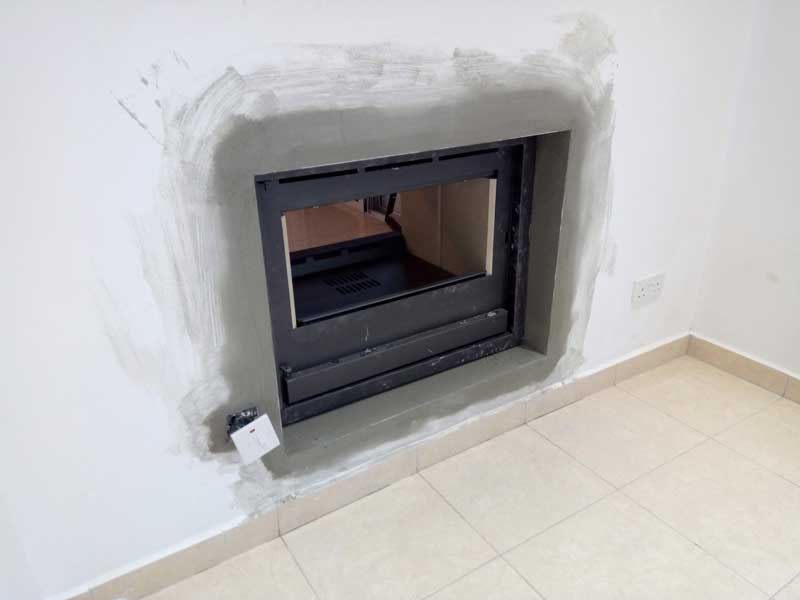 Kronos 80 Two-Sided Insert Fireplace from Bio Energy in Cyprus