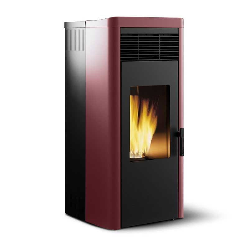 Royal LEA AIR 90 & 120 in Burgundy Pellet Stove | bio energy Cyprus