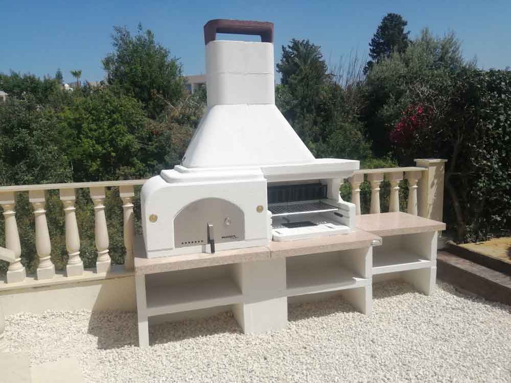 Gargano Palazzetti Summer Kitchen with extra bench | Bio Energy