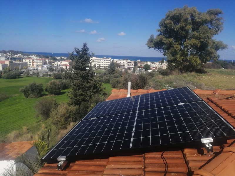 4.18 kWp grid connected photovoltaic system in Polis Chrysochous