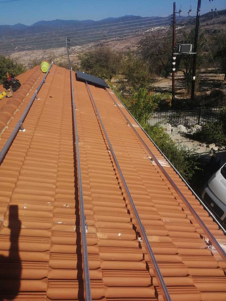 5.7 kWp grid-connected system for a house in Drymou