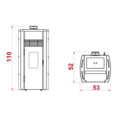 Palazzetti Ecofire Lia 8 Air Pellet Stove | bio energy in Cyprus