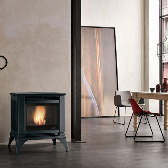 Palazzetti Cesare II Pellet Stove in Cast Iron with Zero-Speed fan technology | bio energy in Cyprus