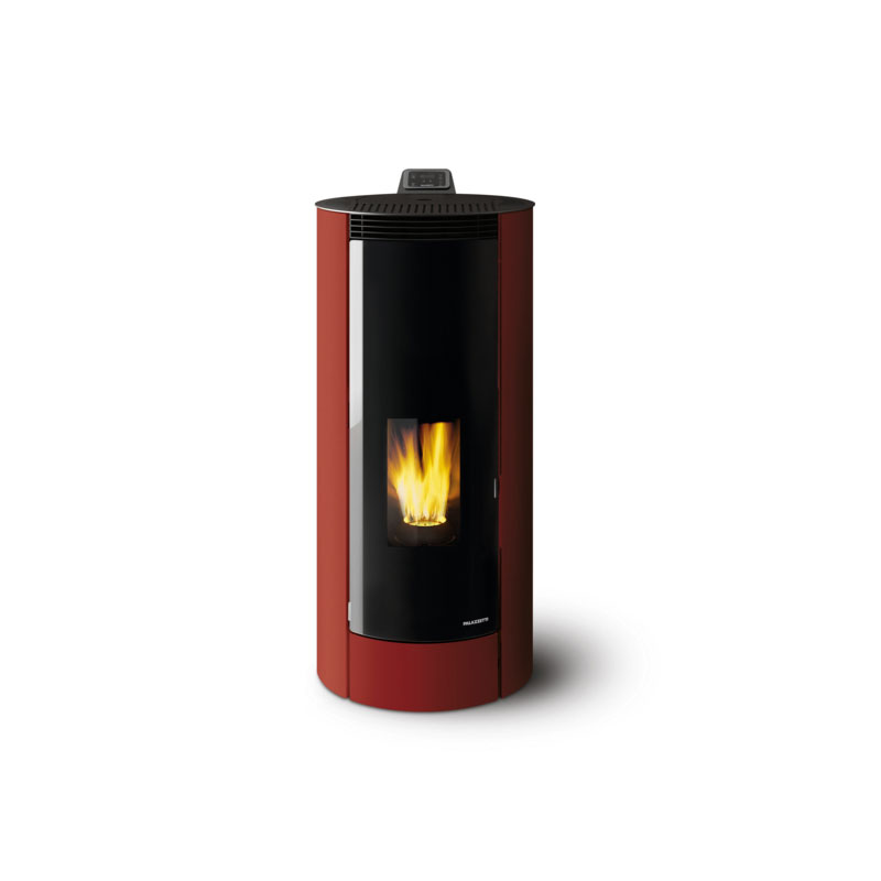 Palazzetti Melita 8 Air Pellet Stove in burgundy | bio energy